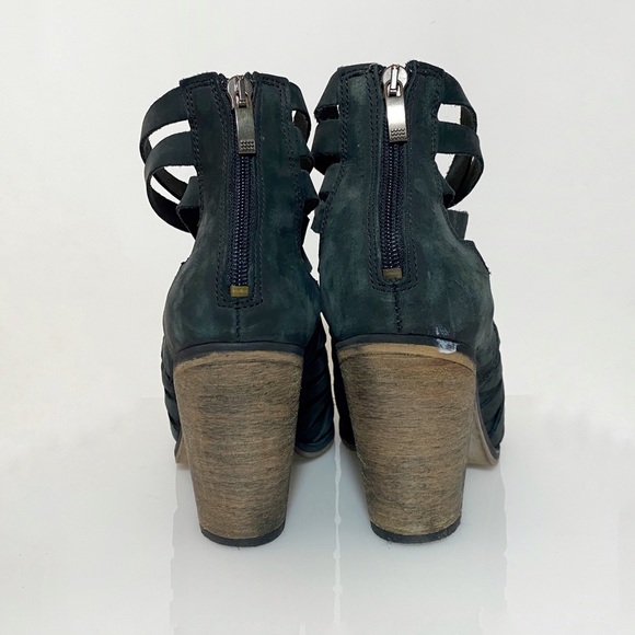 Free People Strappy Leather Boots, Size 38, EUC - Picture 7 of 8